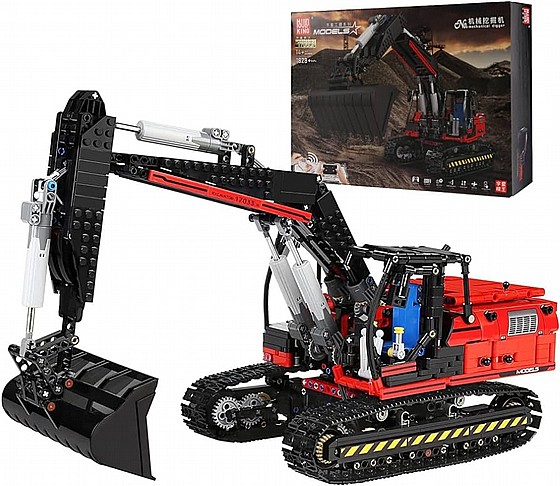 ��� ����� Mould King 17032 RC Red Mechanical Excavator