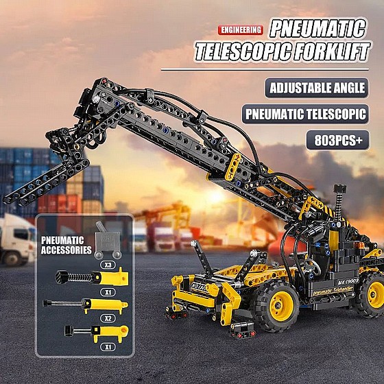��� ����� Mould King 19009 Pneumatic Telescopic Forklift