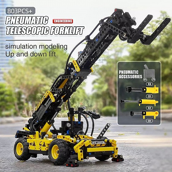 ��� ����� Mould King 19009 Pneumatic Telescopic Forklift