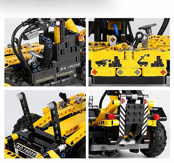 ��� ����� Mould King 19009 Pneumatic Telescopic Forklift