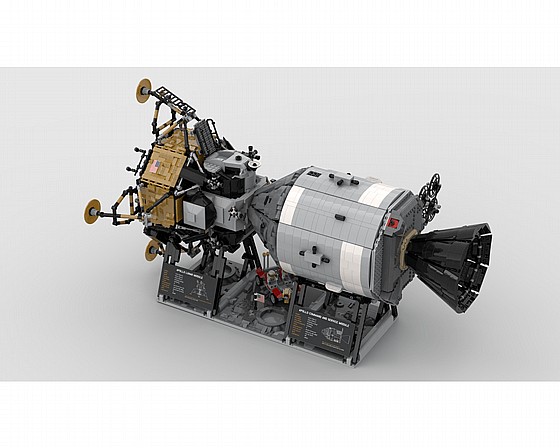 ��� ����� Mould King 21006 Apollo 11 Spacecraft