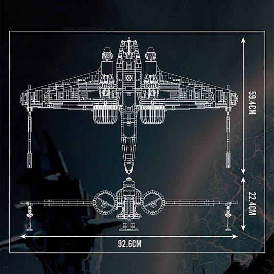 ��� ����� Mould King 21044 ARC-170 Starfighter