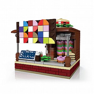 דגם הרכבה חנות שוקולד MOULD KING 24027 Chocolate Shop דגם הרכבה חנות שוקולד MOULD KING 24027 Chocolate Shop