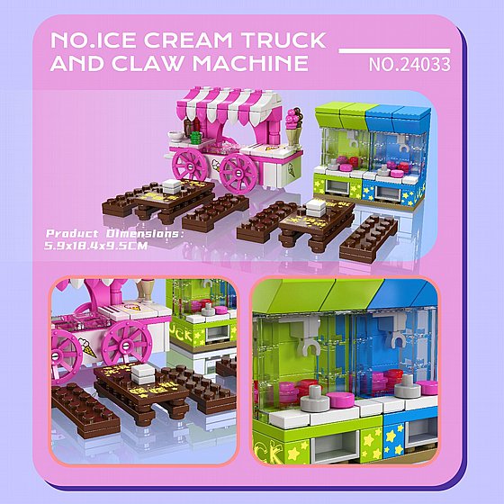 ��� ����� ���� ����� MOULD KING 24033 IceCream Truck