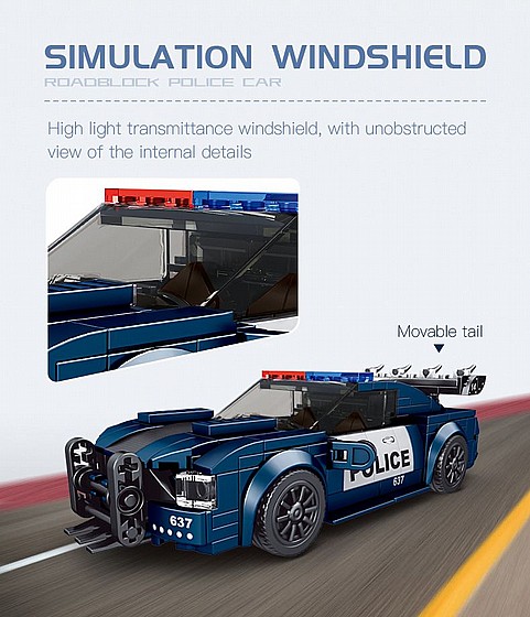 ��� ����� Mould King 27002 Roadblock Police Car