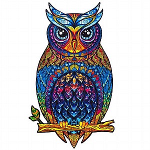 פאזל עץ Unidragon בצורות מיוחדות Charming Owl size Royal פאזל עץ Unidragon בצורות מיוחדות Charming Owl size Royal
