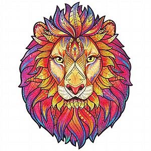 פאזל עץ Unidragon בצורות מיוחדות Mysterious Lion size Royal פאזל עץ Unidragon בצורות מיוחדות Mysterious Lion size Royal