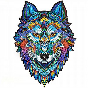 פאזל עץ Unidragon בצורות מיוחדות Majestic Wolf size M פאזל עץ Unidragon בצורות מיוחדות Majestic Wolf size M