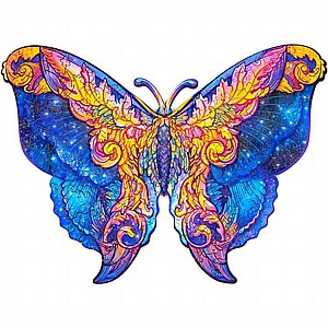 פאזל עץ Unidragon בצורות מיוחדות Intergalaxy Butterfly size S פאזל עץ Unidragon בצורות מיוחדות Intergalaxy Butterfly size S