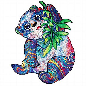 פאזל עץ Unidragon בצורות מיוחדות Serious Panda size Royal פאזל עץ Unidragon בצורות מיוחדות Serious Panda size Royal