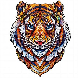 פאזל עץ Unidragon בצורות מיוחדות Lovely Tiger size S פאזל עץ Unidragon בצורות מיוחדות Lovely Tiger size S