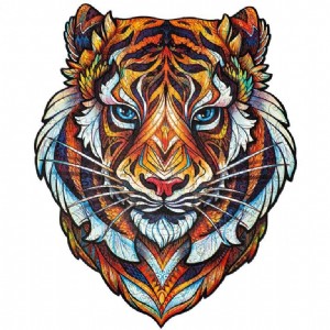 פאזל עץ Unidragon בצורות מיוחדות Lovely Tiger size M פאזל עץ Unidragon בצורות מיוחדות Lovely Tiger size M