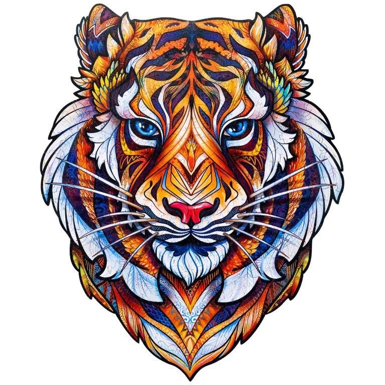 פמילי טוייס | פאזל עץ Unidragon בצורות מיוחדות Lovely Tiger size King ...