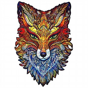 פאזל עץ Unidragon בצורות מיוחדות Fiery Fox size S פאזל עץ Unidragon בצורות מיוחדות Fiery Fox size S