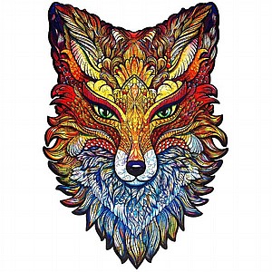 פאזל עץ Unidragon בצורות מיוחדות Fiery Fox size M פאזל עץ Unidragon בצורות מיוחדות Fiery Fox size M