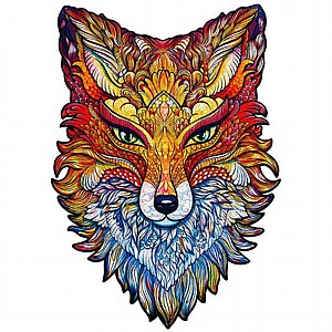 פאזל עץ Unidragon בצורות מיוחדות Fiery Fox size Royal פאזל עץ Unidragon בצורות מיוחדות Fiery Fox size Royal