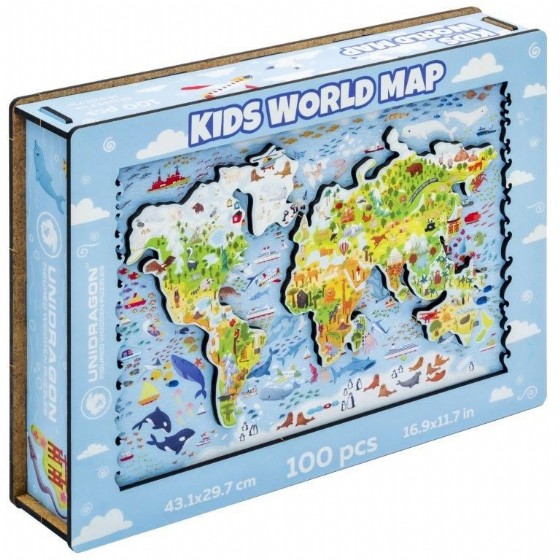 ���� �� Unidragon ������ ������� Kids World Map
