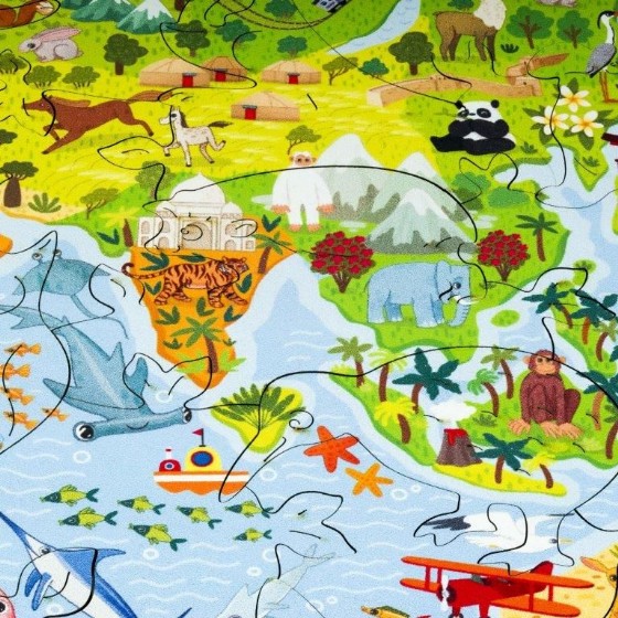 ���� �� Unidragon ������ ������� Kids World Map